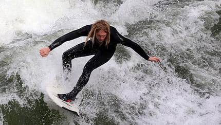 Eisbach in München