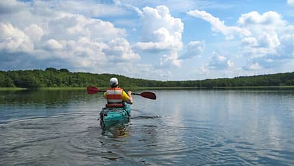 Auf den Stausee trauen sich nur die Mutigsten