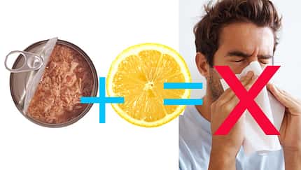 Tunfisch und Zitrone in Kombination beugen Erkältungen optimal vor