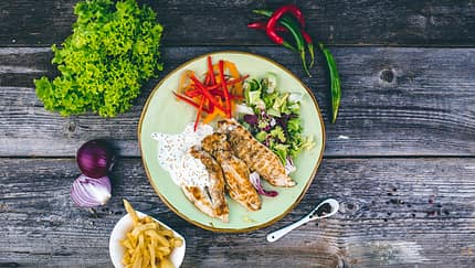 Ein gesundes Mittagessen schmeckt noch besser, wenn es auch optisch was hermacht