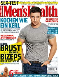 Die Titelseite der Juli-Ausgabe 2014 von Men's Health