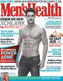 Covermodel der Men's Health März-2013-Ausgabe
