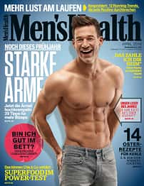 Men's Health April-Ausgabe 04/2016 mit dem Gewinner des Cover-Model-Contests 2016