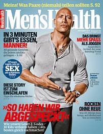 Die Oktober-Ausgabe 2015 der Men's Health – mit Coverheld Dwayne "The Rock" Jonson