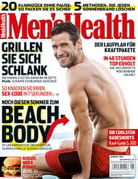Die Titelseite der August-Ausgabe 2014 von Men's Health