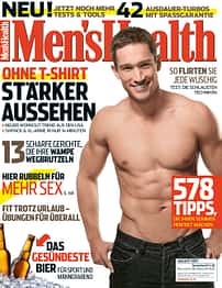 Covermodel der Men's Health August-2013-Ausgabe