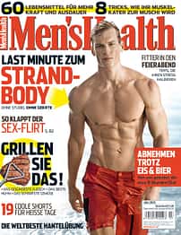 Covermodel der Men's Health Juli-2013-Ausgabe