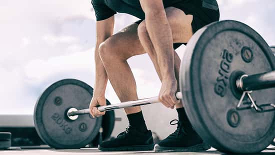 Weightlifting,Deadlift,Panoramic,Banner,Of,Fit,Man,Bodybuilding,Powerlifting,At