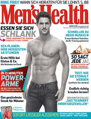 Covermodel der Men's Health März-2013-Ausgabe Covermodel der Men's Health März-2013-Ausgabe