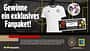 Gewinnspielseite mit abgebildetem Trikot