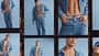 Männliches Model in Boxershorts von Levi's® Underwear, Jeans und Jeansjacke Männliches Model in Boxershorts von Levi's® Underwear, Jeans und Jeansjacke
