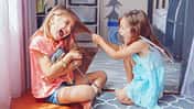 Two,Little,Mad,Angry,Girls,Sisters,Having,Fight,At,Home.
