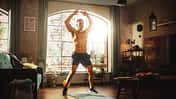 Portrait,Of,A,Strong,Athletic,Black,Man,Doing,Shirtless,Workout