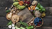 Große Sammlung der gesündesten Lebensmittel der Welt sehr reich an Antioxidantien, Anthocyanen, Ballaststoffen, Proteinen, Omega 3, Lycopin, Vitaminen, Mineralien