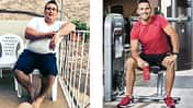 Massimo hat 60 Kilo abgenommen, vorher wog er 135 Kilo, nachher 75 Kilo