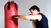 Boxer beim Punshing