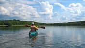 Auf den Stausee trauen sich nur die Mutigsten