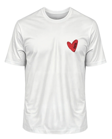 Papa T-Shirt mit Herz Papa T-Shirt mit Herz