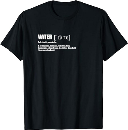 Vater Definition T-Shirt über Amazon Vater Definition T-Shirt über Amazon