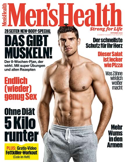 Die Oktober-Ausgabe der Men's Health Die Oktober-Ausgabe der Men's Health