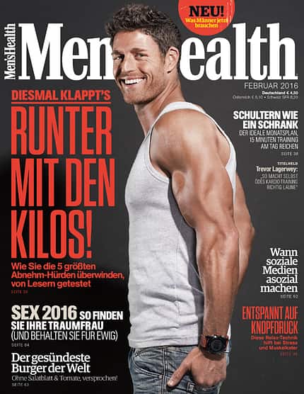 Die Februar-Ausgabe von Men's Health ist da Die Februar-Ausgabe von Men's Health ist da