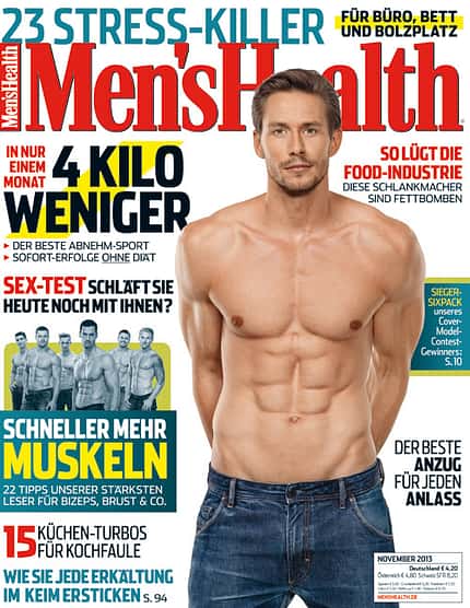 Die Titelseite der Ausgabe von November 2013 mit Max Meißner Die Titelseite der Ausgabe von November 2013 mit Max Meißner