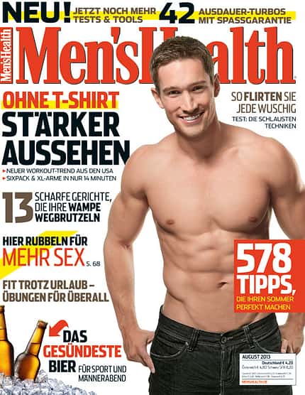 Die Titelseite der Ausgabe von August 2013 Die Titelseite der Ausgabe von August 2013