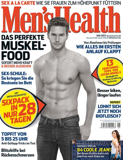 Covermodel Dejan Obradovic der Mai-Ausgabe von Men's Health Covermodel Dejan Obradovic der Mai-Ausgabe von Men's Health