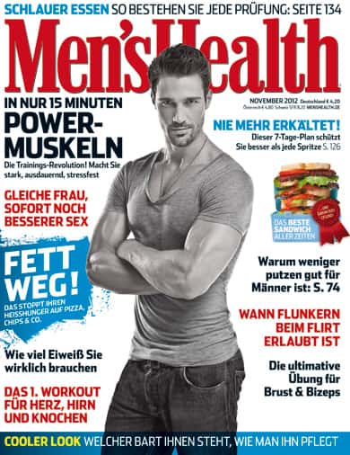 Covermodel der Men's Health November-2012-Ausgabe Covermodel der Men's Health November-2012-Ausgabe