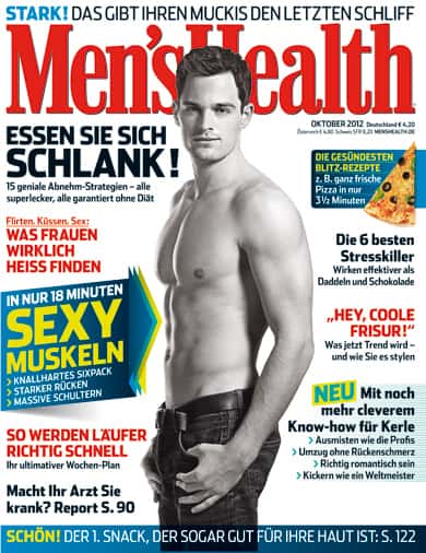Marcus Zierke, Covermodel der Men's Health Oktober-2012-Ausgabe Marcus Zierke, Covermodel der Men's Health Oktober-2012-Ausgabe