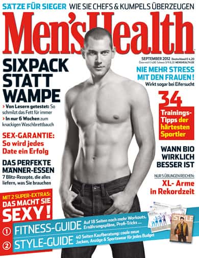 Matthew Ryan, Covermodel der Men's Health September-2012-Ausgabe Matthew Ryan, Covermodel der Men's Health September-2012-Ausgabe