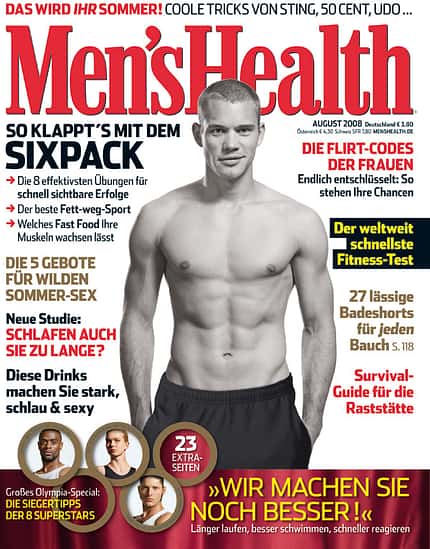 Die Cover-Männer von Men's Health Die Cover-Männer von Men's Health