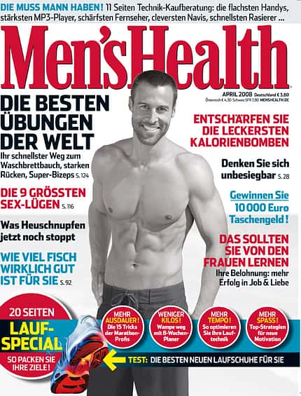 Die Cover-Männer von Men's Health Die Cover-Männer von Men's Health