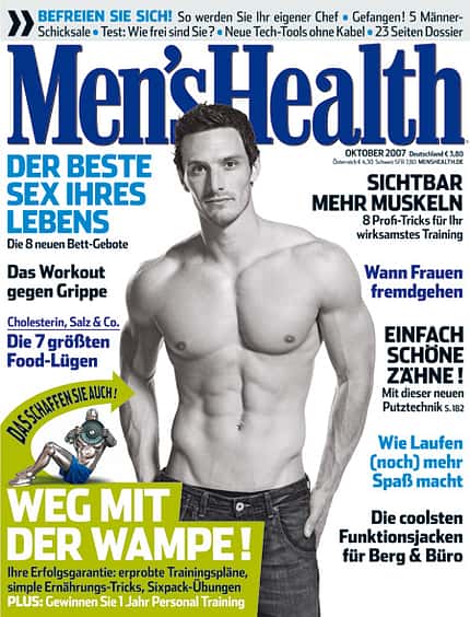 Die Cover-Männer von Men's Health Die Cover-Männer von Men's Health