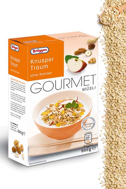 Gourmet Müsli "Knuspertraum" von Brüggen Gourmet Müsli "Knuspertraum" von Brüggen