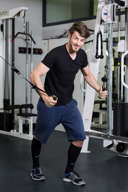 Nikolai beim Workout Nikolai beim Workout