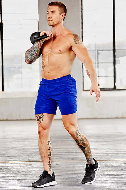 Einarmiger Kettlebell-Gang Einarmiger Kettlebell-Gang