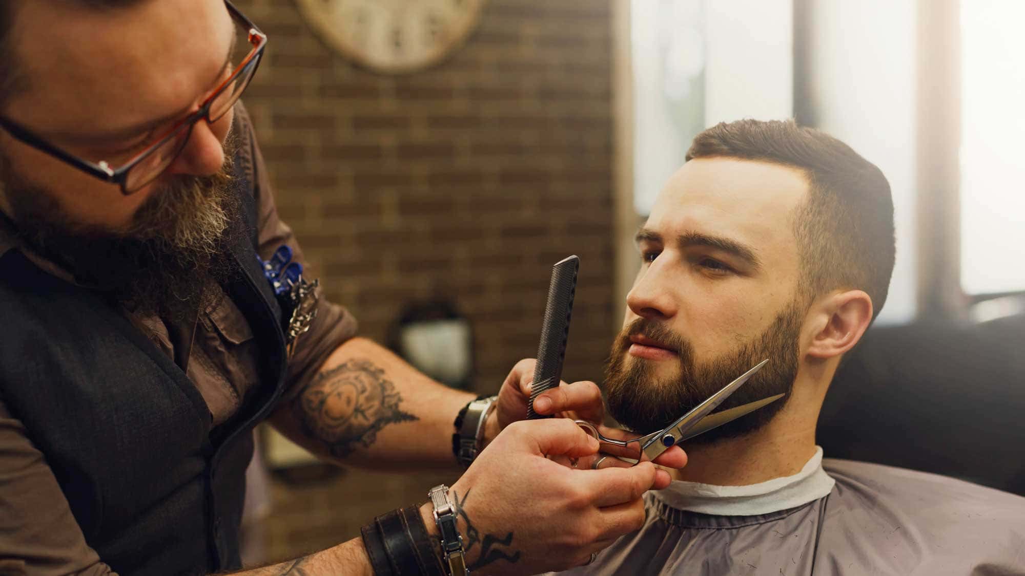 Barttypen MagiSel Bartbürste Für Männer, Beard Brush Mit